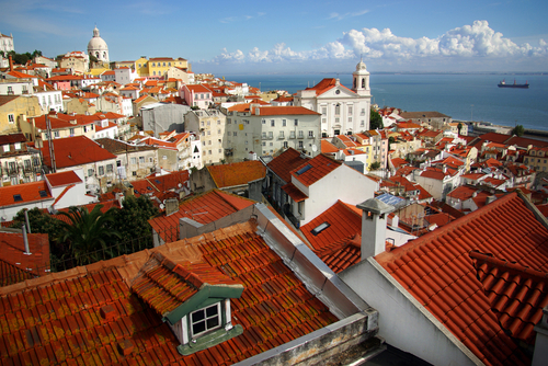 Lisbon skyline.
