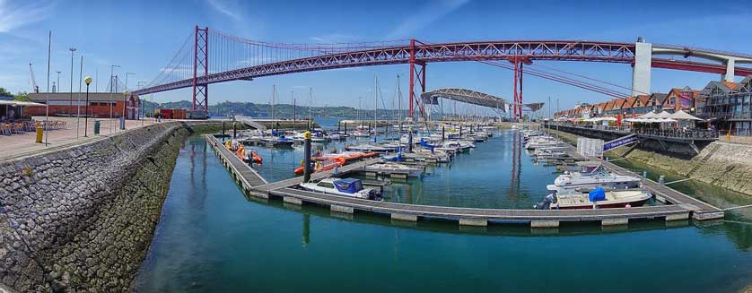 Alcântara Alcântara district with dock, Lisbon.
