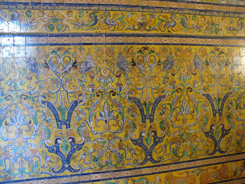 Azulejo tiles at the palace.