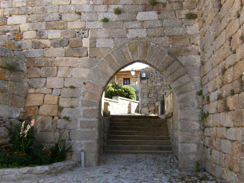 Entrance to Castelo Bom castle, Portugal.