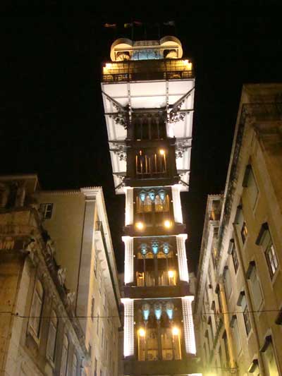 Elevador de Santa Justa, Lisbon, Portugal.