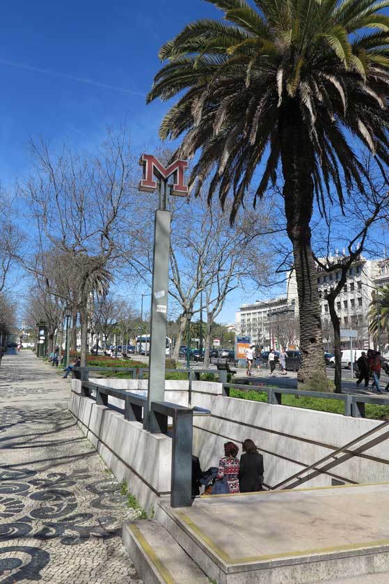 Avenida metro station, Lisbon.
