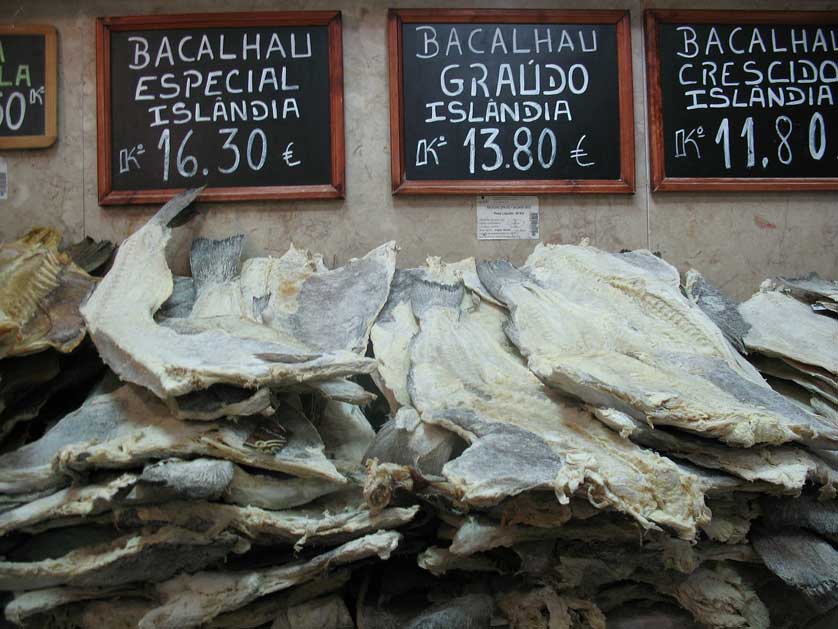 Bacalhau, a Portuguese food favorite, Lisbon.