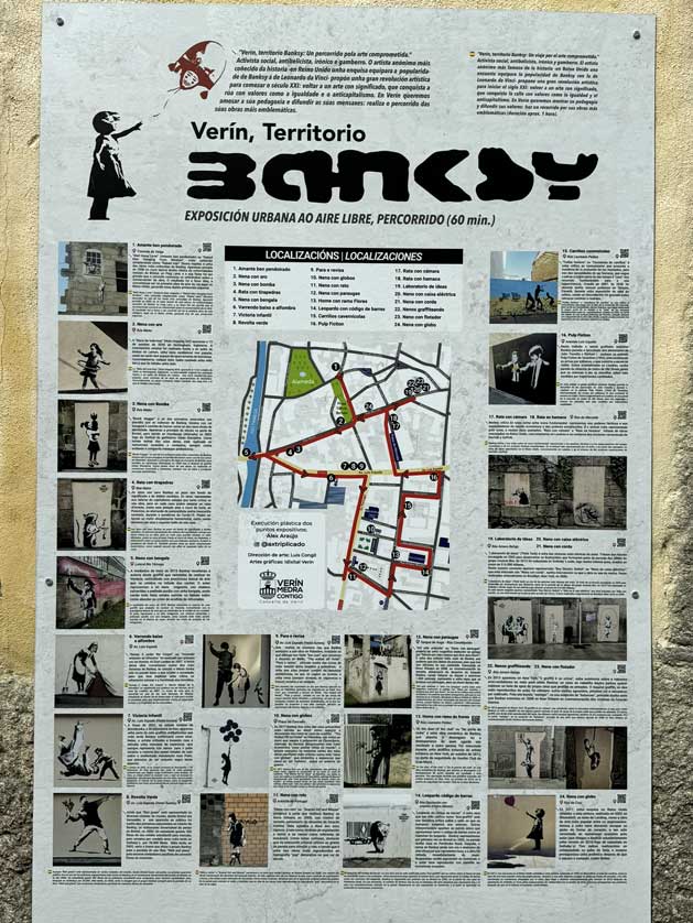Banksy trail map.