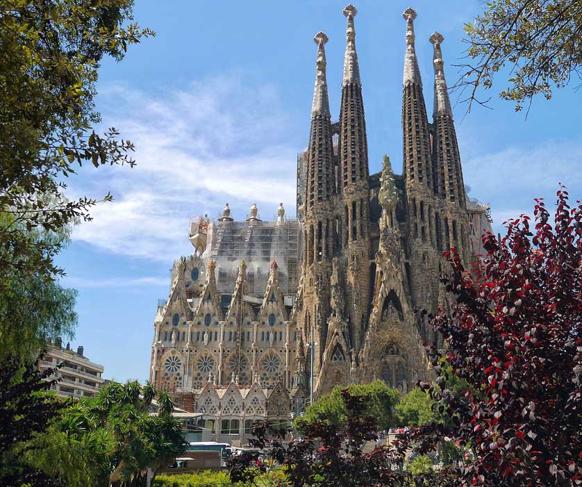 The Basílica de la Sagrada Família Barcelona.
