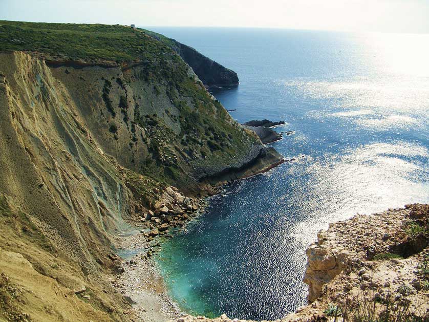 The dramatic cliffs at Cabo Espichel, Portugal.