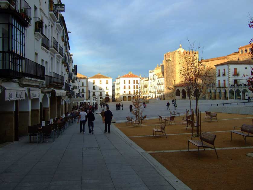 The Plaza Mayor is the main square in Cáceres.