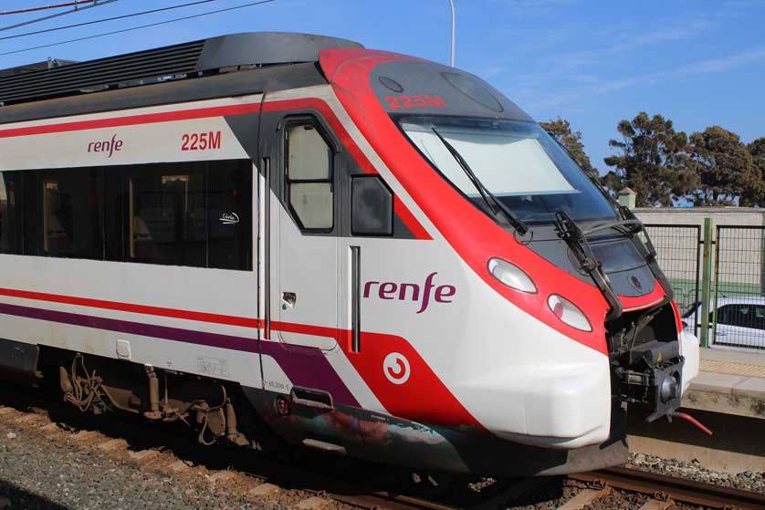RENFE train in Cadiz.