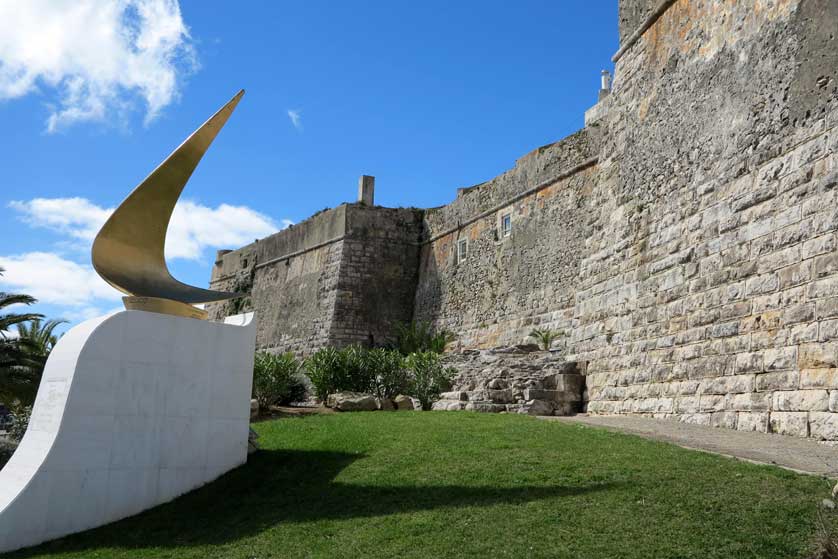 Walls of the Fortaleza de Nossa Senhora da Luz, Cascais, Portugal.