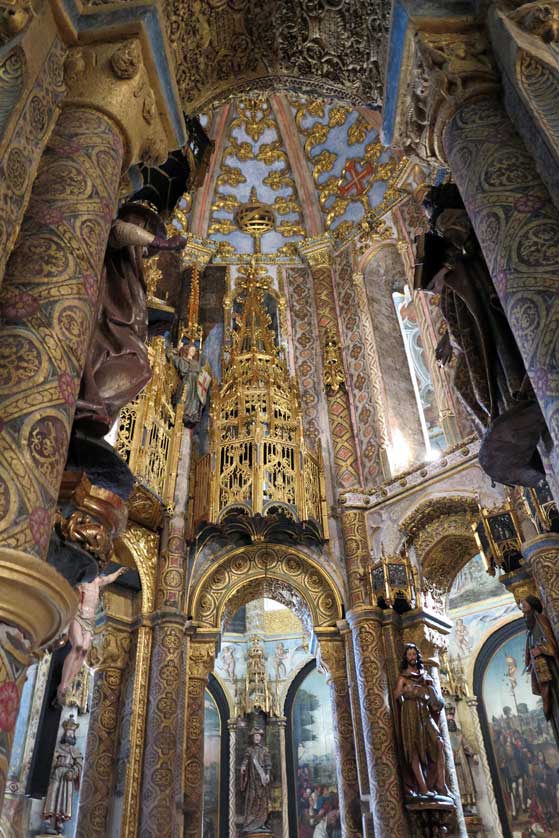 The interior of the Charola, Convent of Christ, Portugal.