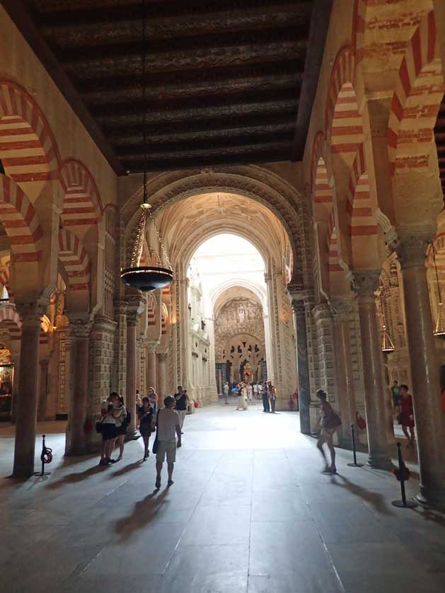 Inside the cathedral.