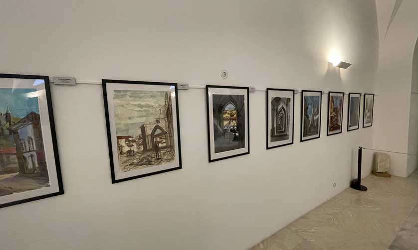 Contemporary paintings of the church.