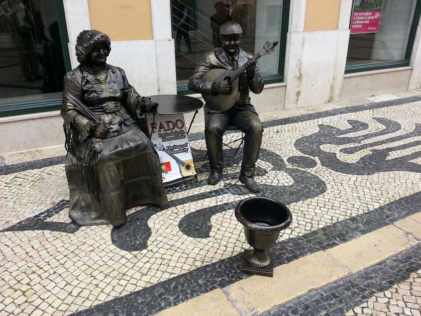 Fado statues, Lisbon, Portugal.