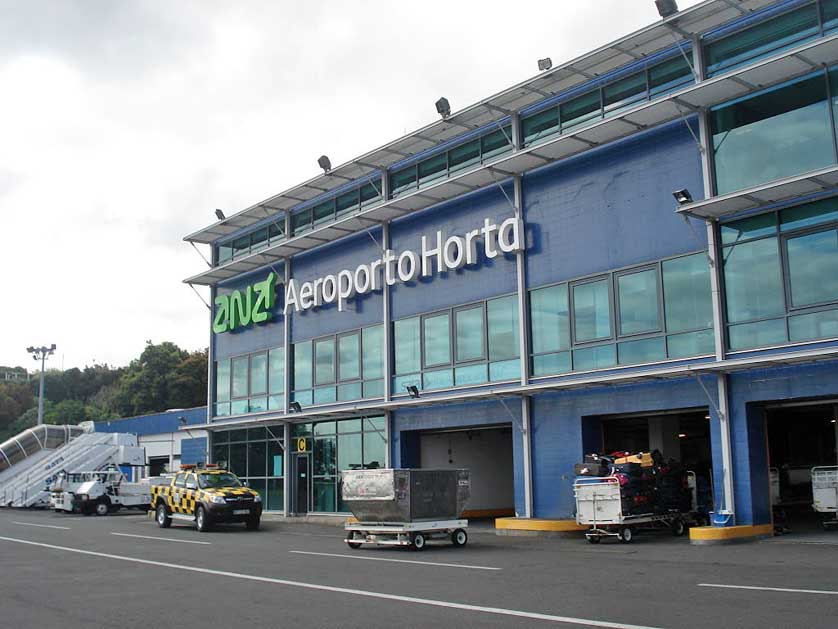 Horta Airport, Faial, Azores, Portugal.