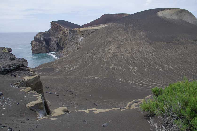 The volcanic landscape of Faial, Azores, Portugal.