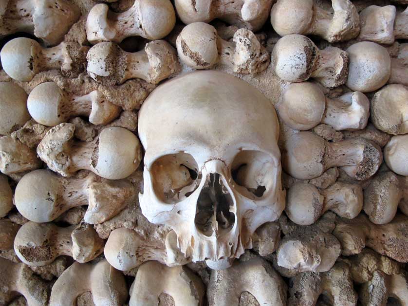 Capela dos Ossos, Chapel of Bones, Faro, Algarve.