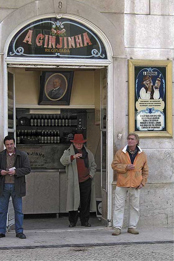 Customers enjoy a warming tipple in the winter.