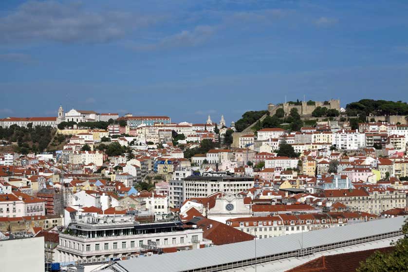 View from São Pedro de Alcantara, Lisbon, Portugal.
