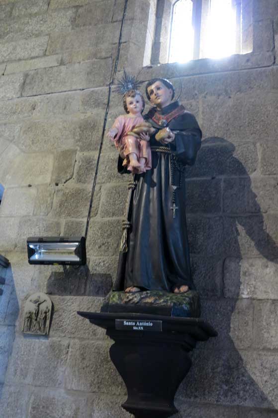 Religious statue inside the church.