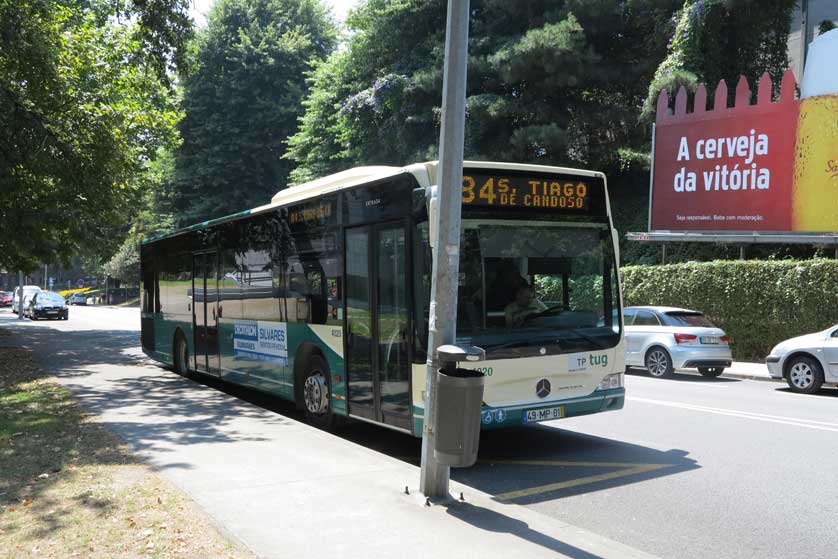 Bus 84 outside Guimaraes stadium.