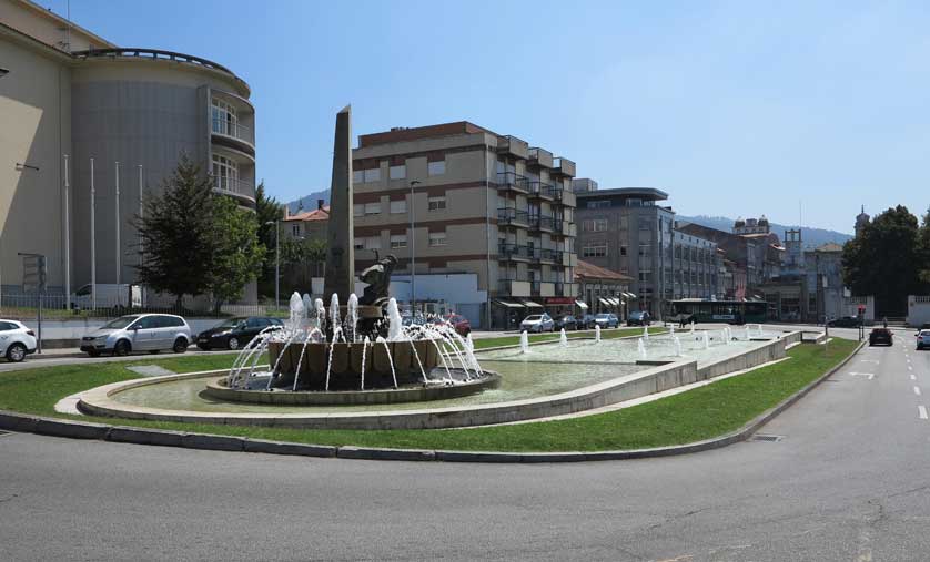 Rua Alameda Dr. Alfredo Pimenta close to the stadium in Guimarães.