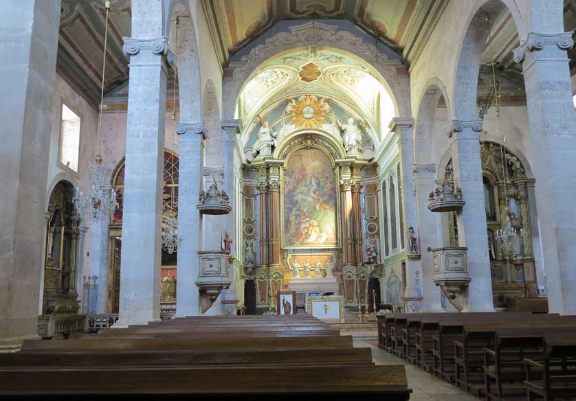 A view of the altar from the aisles.
