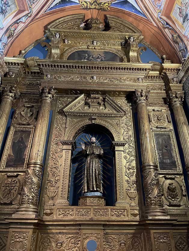 The interior of the church.