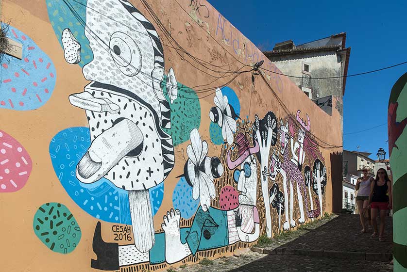 Paratissima art festival in Alfama, Lisbon.