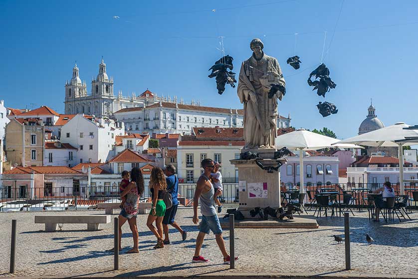 Paratissima art festival in Alfama, Lisbon.