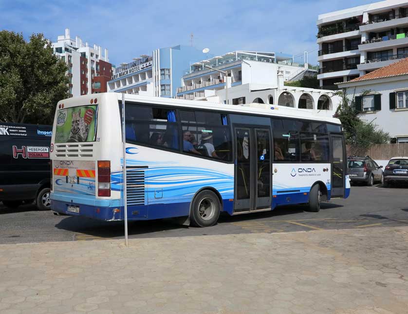 Local Onda bus in Lagos, Algarve, Portugal.