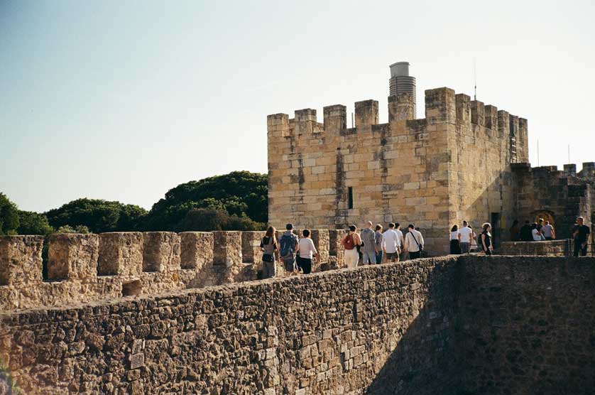 Lisbon Castle fortifications.