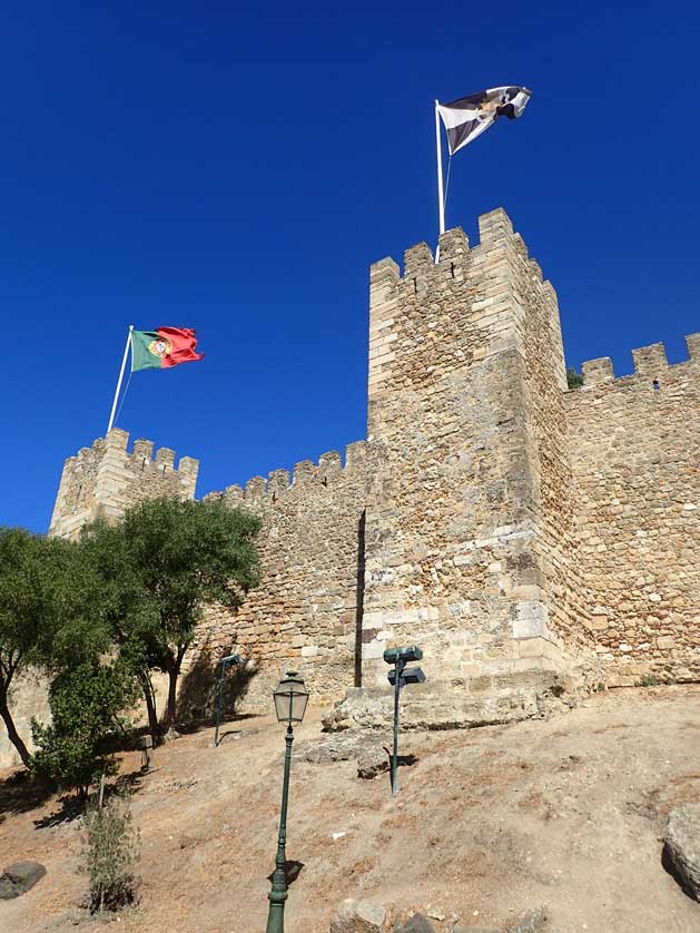 Lisbon Castle Walls.