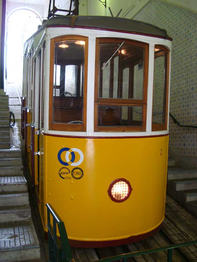 Ascensor da Bica, Lisbon, Portugal.