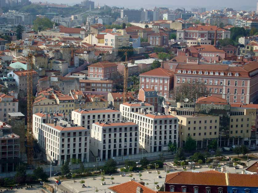 View of Lisbon from Baixa.