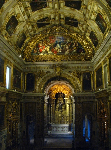 Church in the Tile Museum, Lisbon, Portugal.