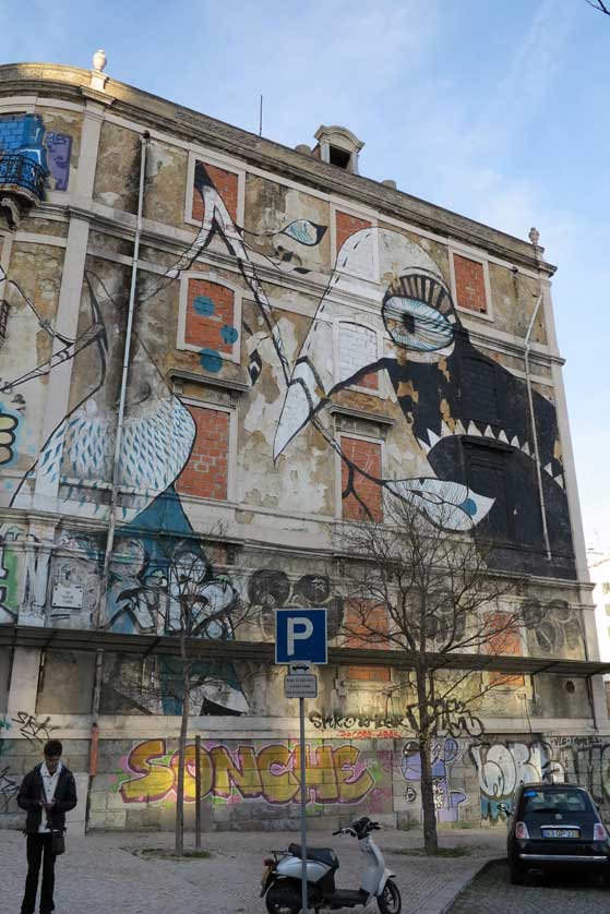 Mural near Picoas Metro Station, Lisbon.