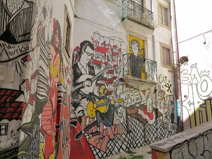 Mural near Lisbon Castle.