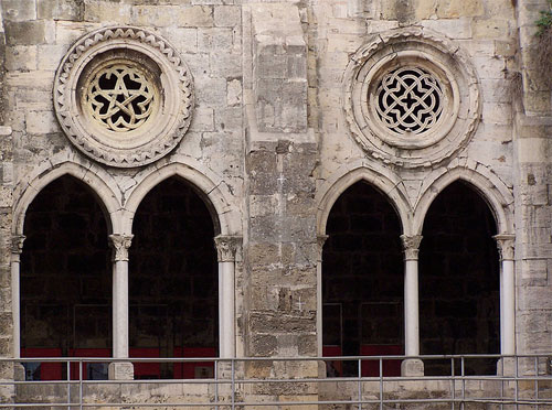 Lisbon Cathedral Cloisters.