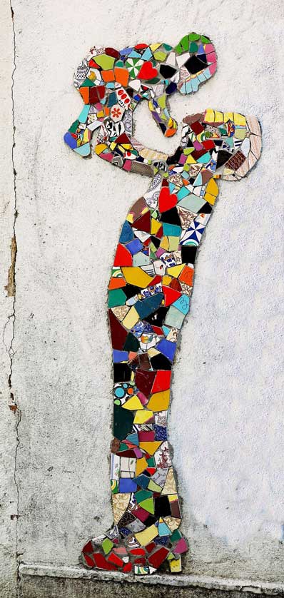 Tile art in Lisbon.