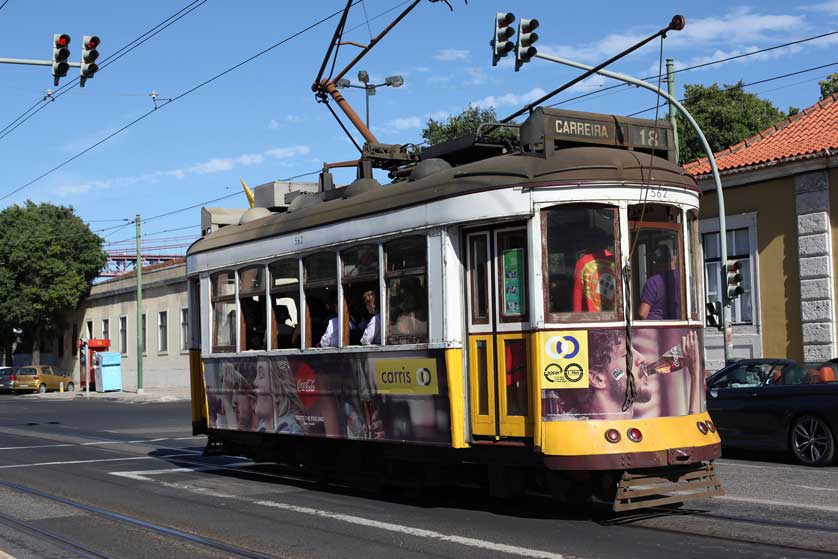 Lisbon tram number 18.