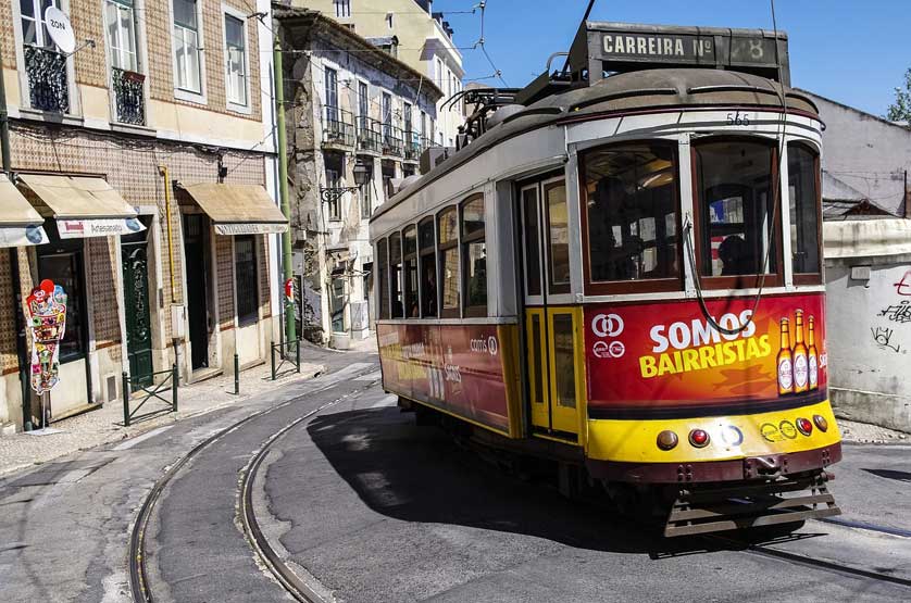 Lisbon tram, Portugal.