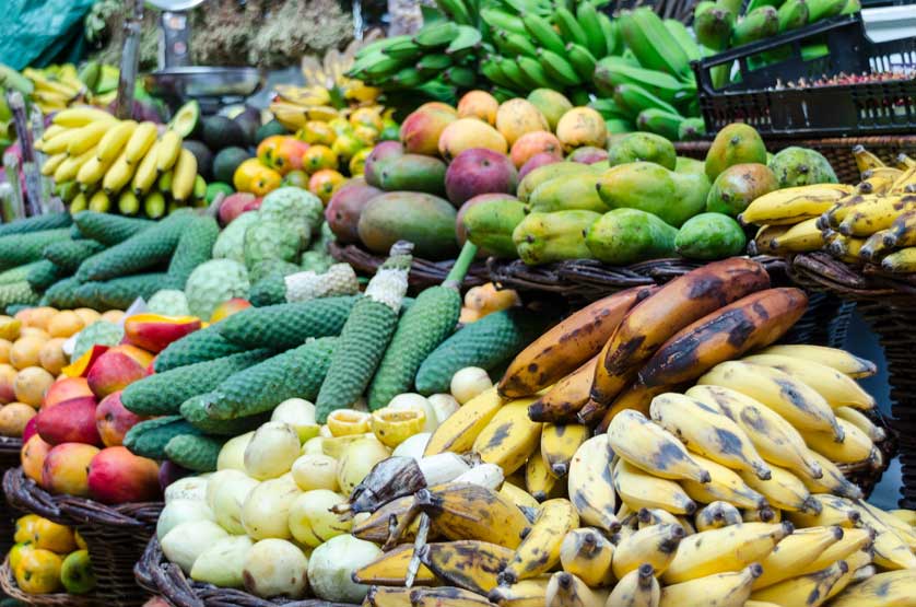 Madeira is a fruit lover's paradise; Mercado dos Lavradores (Farmer's Market).