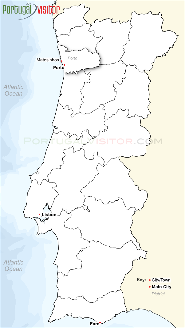 Map, Matosinhos, Porto, Portugal.