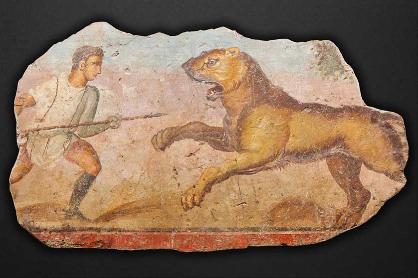 Fresco in the Museo Nacional de Arte Romano.