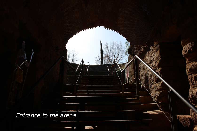 Entrance to the arena.