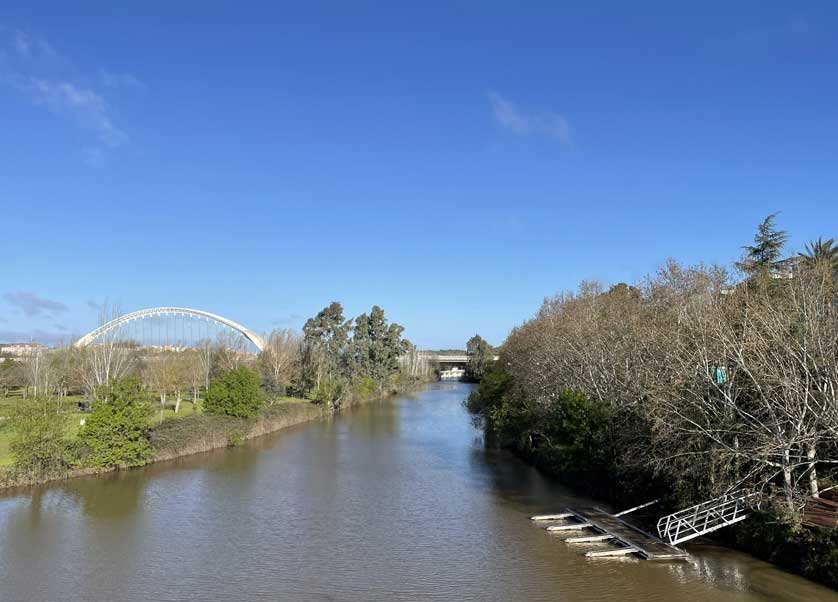 Looking north from the bridge.