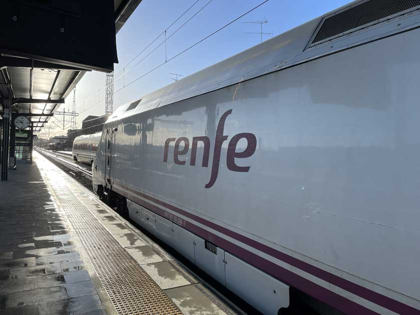 Train at the station.