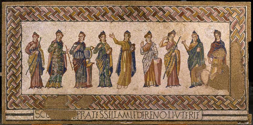 4th Century Roman mosaic depicting The Muses.