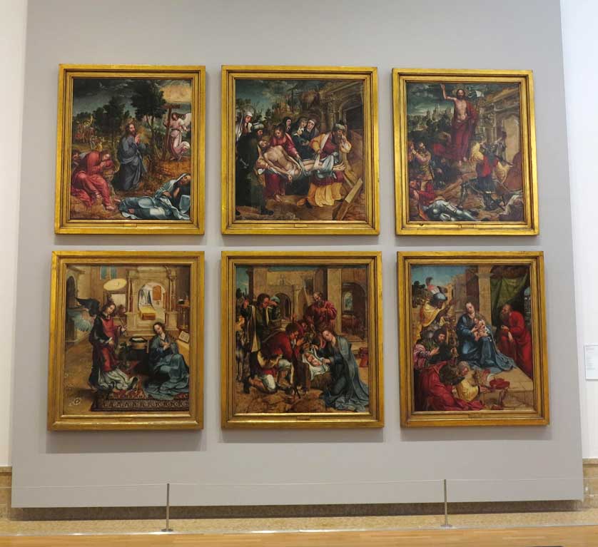Religious-themed art makes up the majority of the collection.