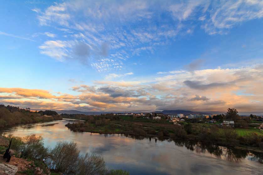 The River Minho forms the border between Spain and Portugal here.